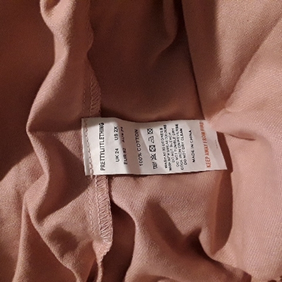 NWOT PRETTY LITTLE THING Cargo Pants Slacks Blush Pink Sz XXXL - Picture 6 of 8